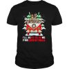Dogs driver car Ill be ho ho home for Christmas shirt