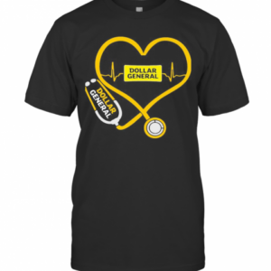 Dollar General Nurse Stethoscope Love Heartbeat T-Shirt