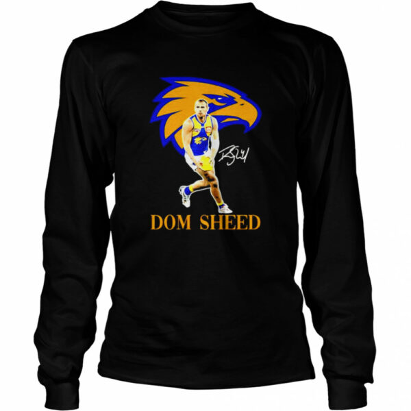 Dom sheed player of team philadelphia eagles football signature shirt