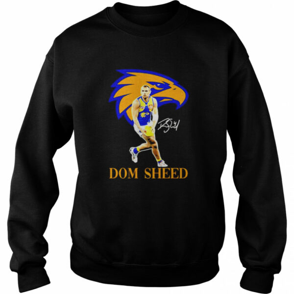 Dom sheed player of team philadelphia eagles football signature shirt