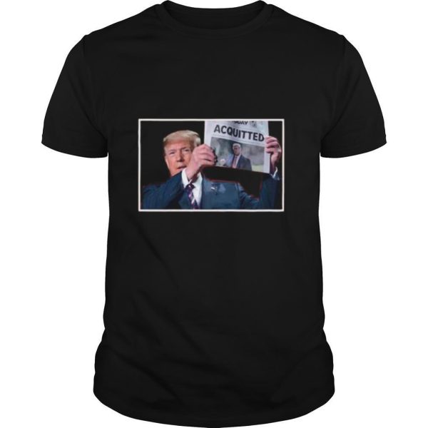 Donald trump newspaper acquitted shirt