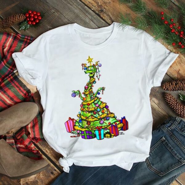 Dragon Wearing Star Hat Christmas Tree Dragon shirt