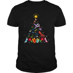 Dragonfly Christmas Tree Xmas Lover Gifts shirt