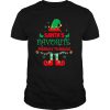 ELF Santa’s Favorite Pharmacy Technician Merry Christmas shirt