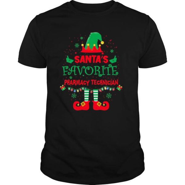 ELF Santa’s Favorite Pharmacy Technician Merry Christmas shirt