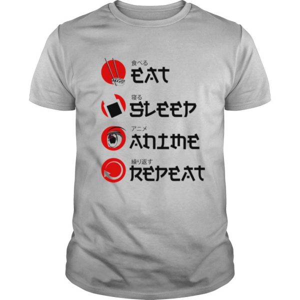 Eat Sleep Anime Manga shirt