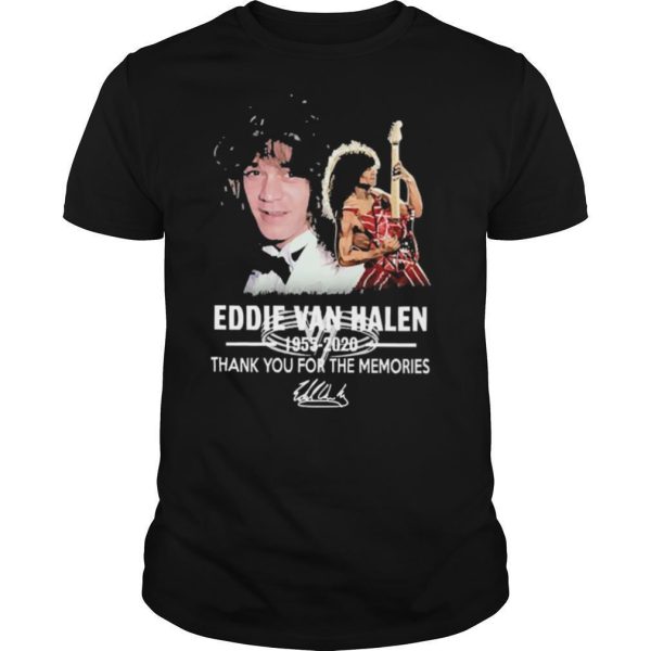 Eddie Van Halen Thank You For The Memories Signature shirt