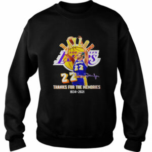 Elgin Baylor Los Angeles Lakers thanks for the memories 1934-2021 signature shirt
