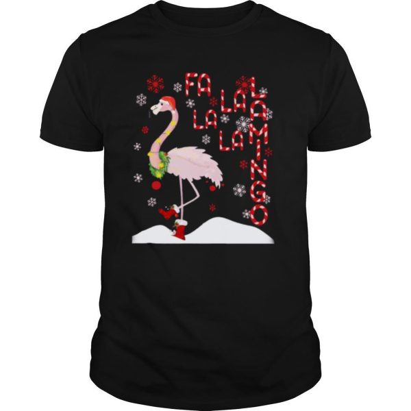 Fa La La Lamingo Xmas Merry Christmas shirt