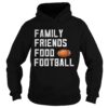 Family friends food and football shirt