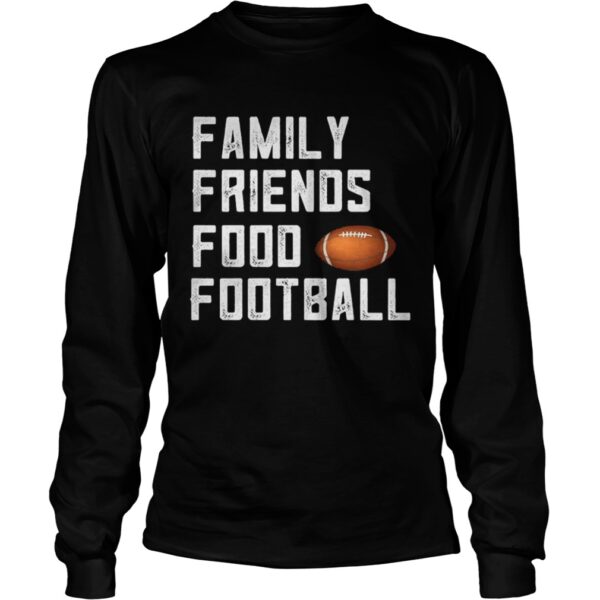 Family friends food and football shirt