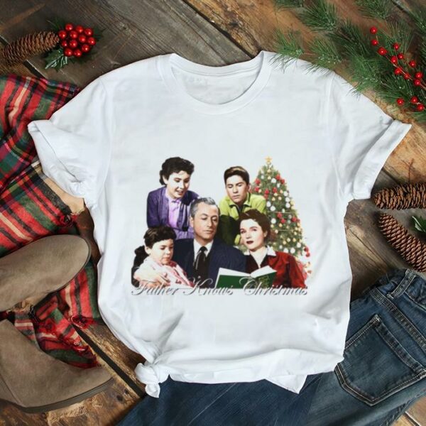 Father Knows Christmas Retro 50s 60s Holiday Tribute shirt