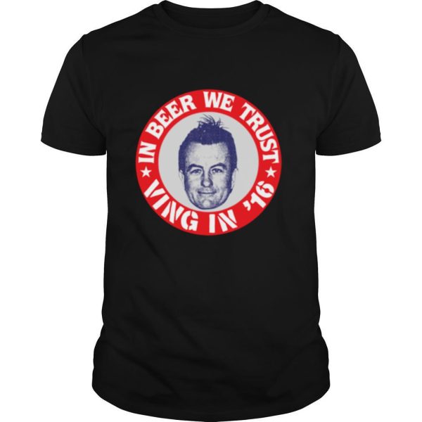 Fear Lee Ving In Beer We Trust shirt