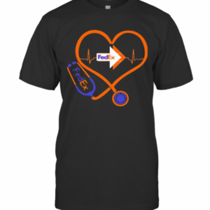 Fed Ex Nurse Stethoscope Love Heartbeat T-Shirt