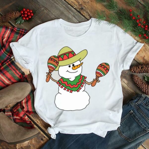 Feliz Navidad Snowman Spanish Christmas Cartoon shirt