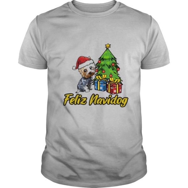 Feliz Navidog Yorkshire Christmas Gift shirt