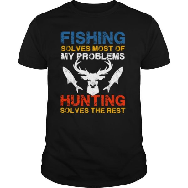 Fishing And Hunting Gift Christmas Humor Hunter Cool Funny Fishing shirt