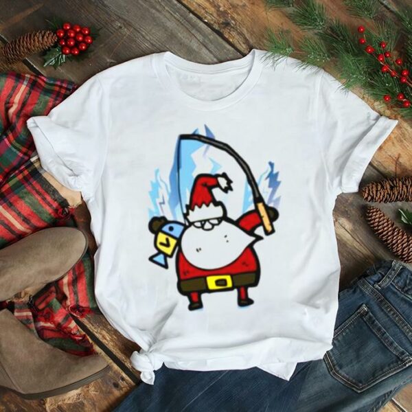 Fishing Santa Merry Christmas Fishing Man Santa shirt