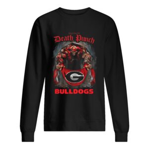 Five Finger Death Punch or 5FDP holding Georgia Bulldogs shirt 1 Five Finger Death Punch or 5FDP holding Georgia Bulldogs shirt 2