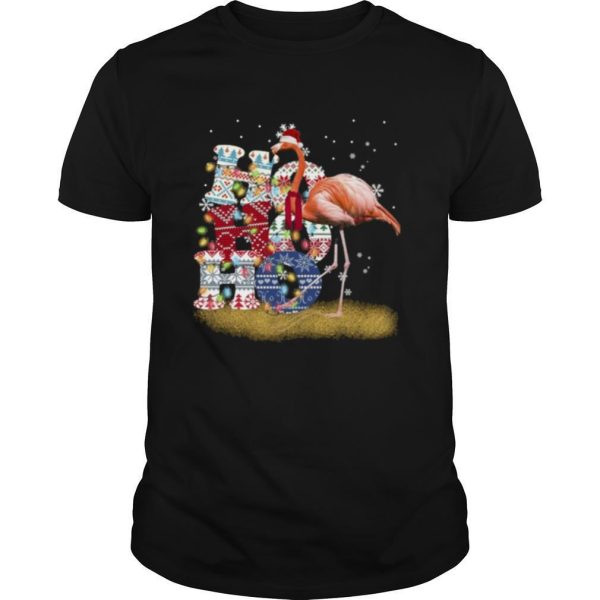 Flamingo Ho Ho Ho Christmas shirt