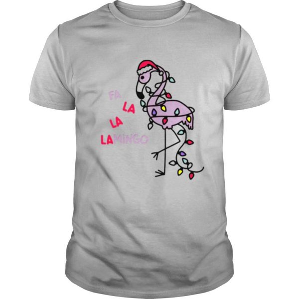 Flamingo fa la la la Christmas shirt