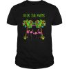 Flamingos Deck The Palms Christmas shirt