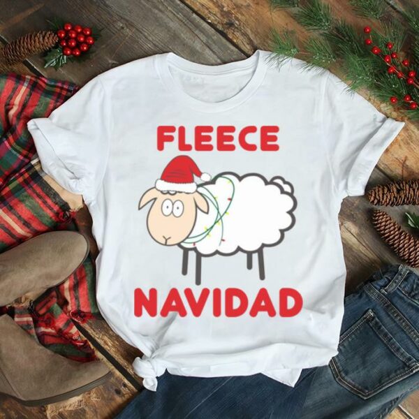 Fleece Navidad Christmas Funny Sheep Holiday shirt