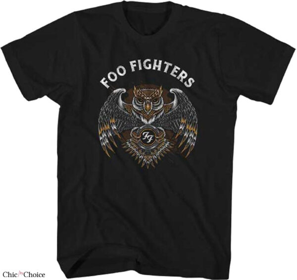 Foo Fighters T-shirt Owl Mens