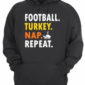 Football Turkey Nap Repeat Vintage shirt 3