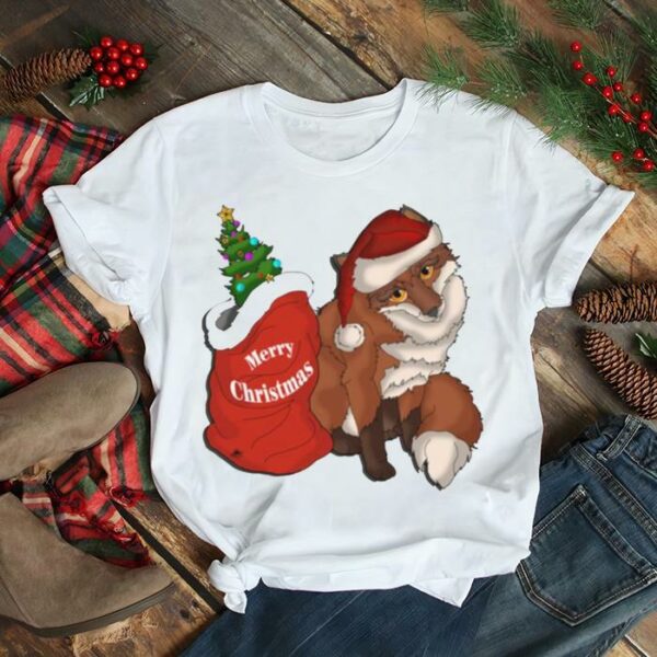 Fox Is Coming To Town Santa Animated Art Christmas shirt