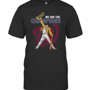 Freddie Mercury Nationals World We Are The Champions T-Shirt