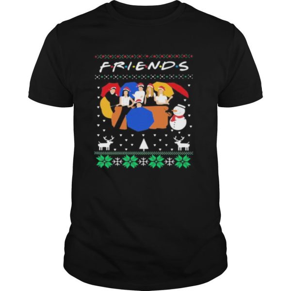 Friends merry ugly christmas shirt