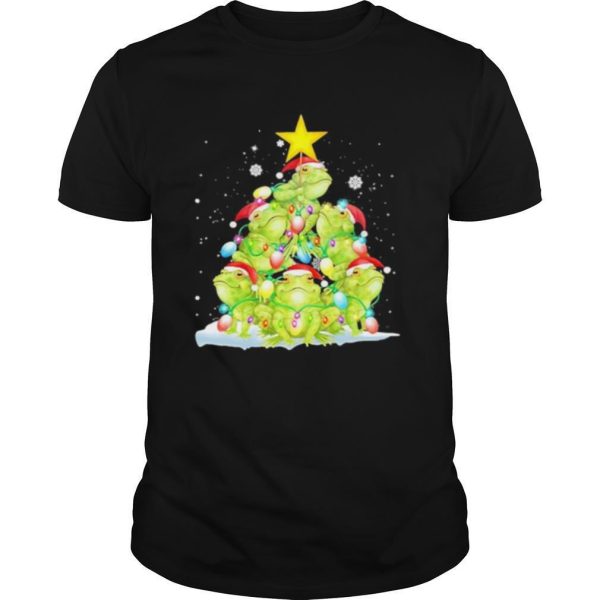 Frog Christmas Pine Tree shirt