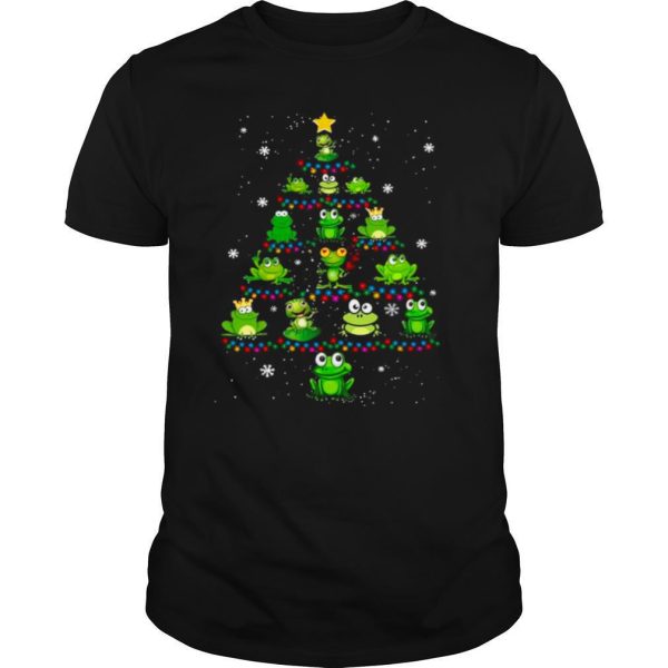 Frog Merry Christmas Tree shirt