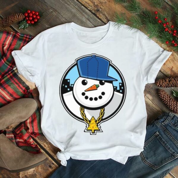 Funny Christmas Of A Ghetto Snowman T shirt