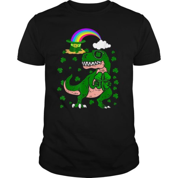 Funny Patricks Day Dinosaur Boys Gift T Shirt