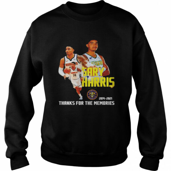 Gary Harris 2014 2021 thanks for the memories signature shirt