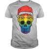 Gay Pride Santa Hat Sugar Skull LGBT Christmas Mexican shirt
