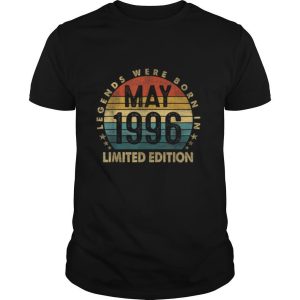 Gift 25 Years Old Legends May 1996 25th Birthday Gifts T Shirt