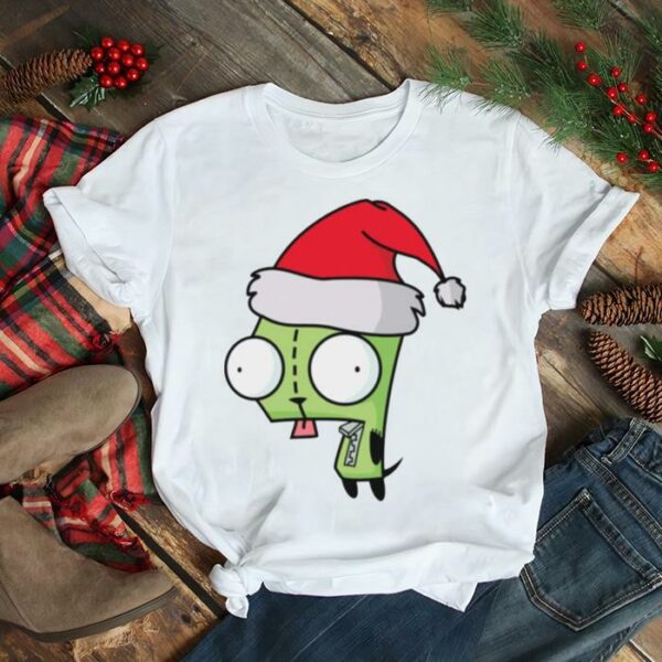 Gir Green Invader Zim Christmas Santa shirt