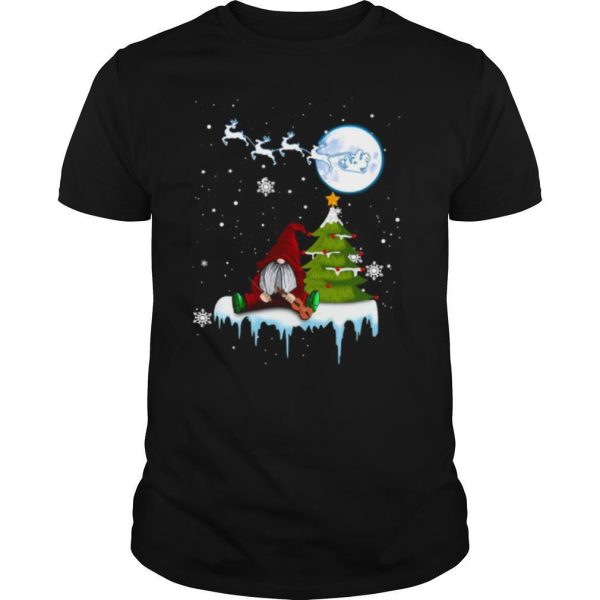 Gnome Play Violin Merry Christmas shirt