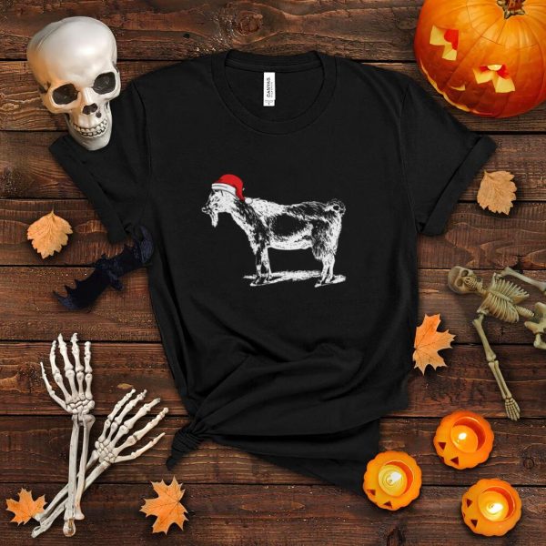 Goat in Santa Hat Christmas Pajama T Shirt T Shirt