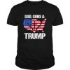 God Guns and Trump 2020 Pride USA Flag Tee 2nd Amendment shirt