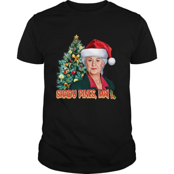 Golden Girl Dorothy Shady Pines Ma Merry Christmas Tree shirt