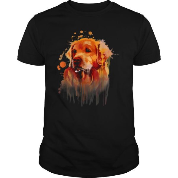 Golden Retriever Painting Dog Art Print shirt