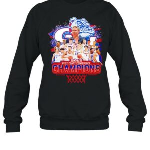Gonzaga Bulldogs 2021 West Coast Conference Champions shirt