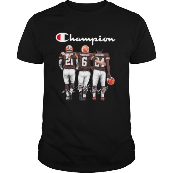 Good Cleveland Browns Ward Mayfield And Chubb Champion shirt