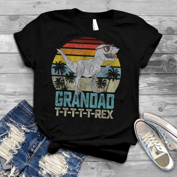 GrandadSaurus T Rex Dinosaur Father’s Day Christmas For Dad T Shirt