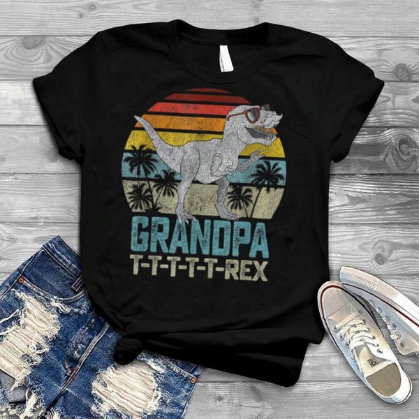 GrandpaSaurus T Rex Dinosaur Father’s Day Christmas For Dad T Shirt