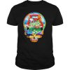 Grateful dead snoopy and bear playing guitar on car flowers shirt